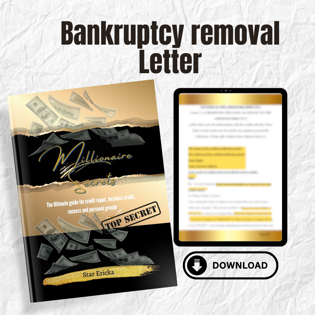 Bankruptcy removal letter