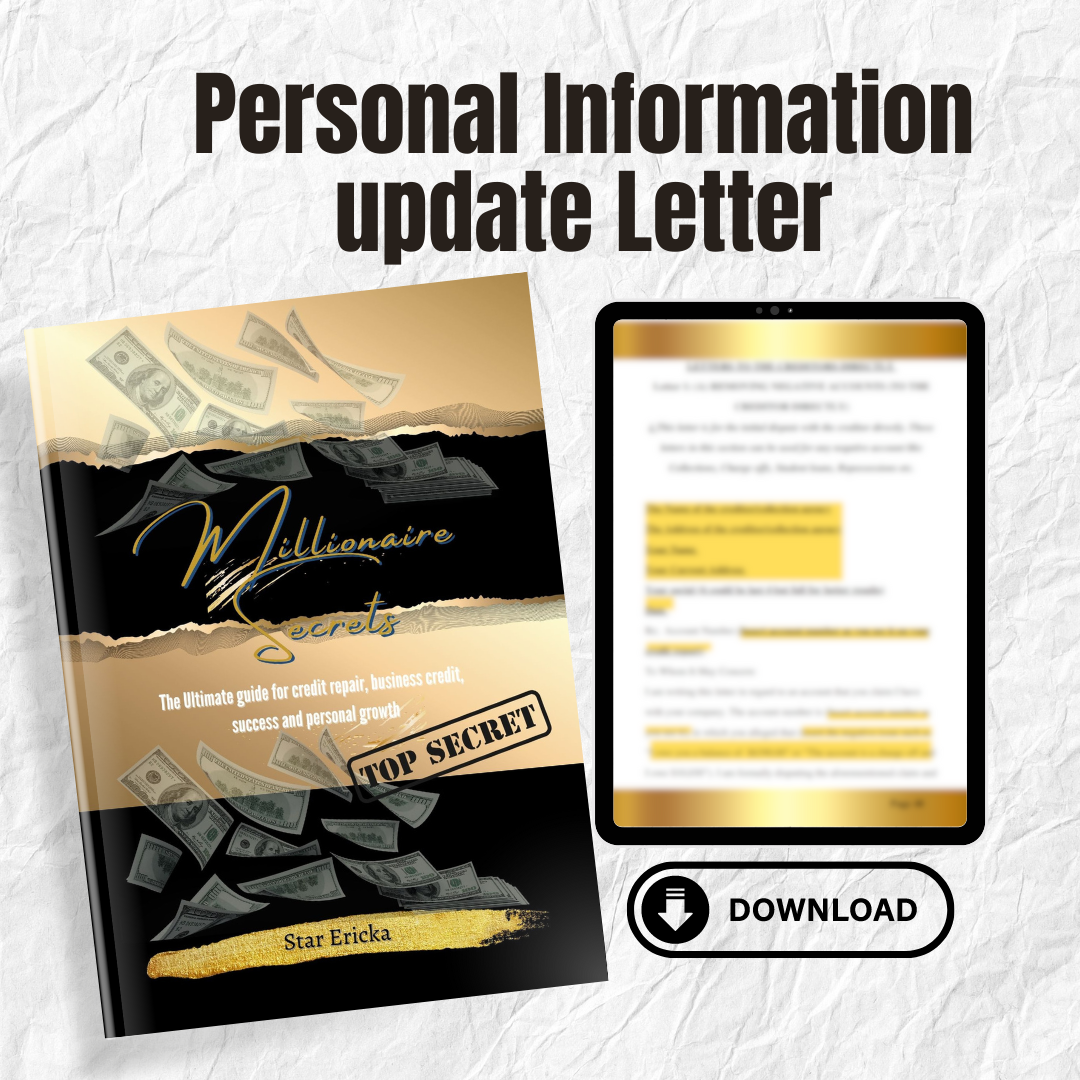 Personal Information update letter